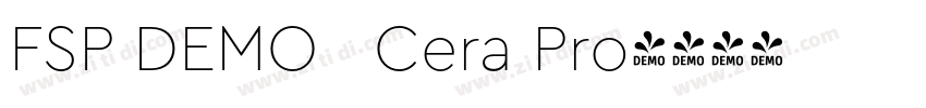 FSP DEMO   Cera Pro字体转换